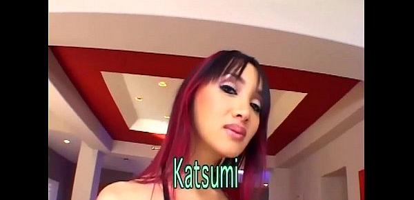  Katsumi DPed in sexy thigh highs and stilettos